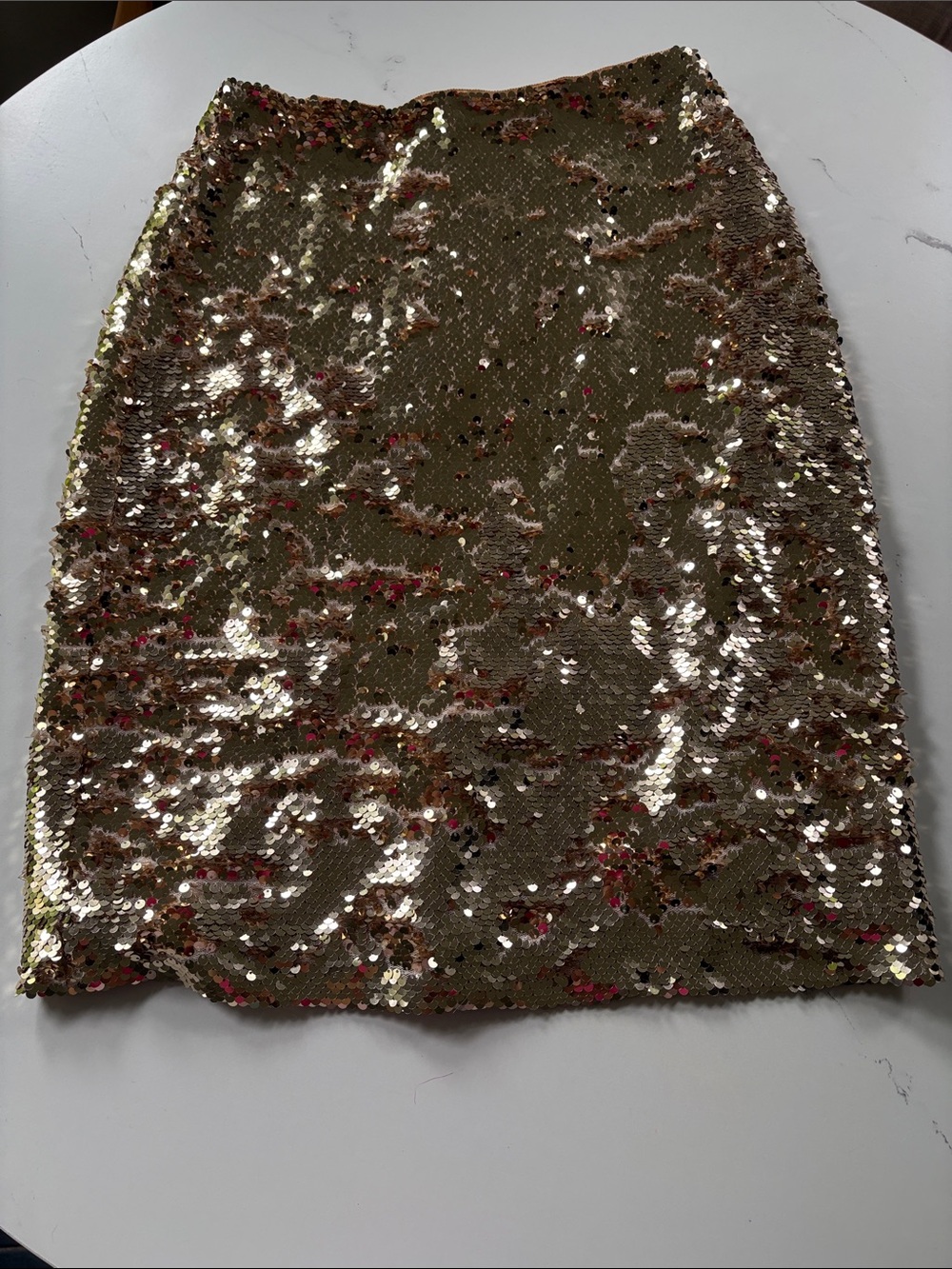 Loft Gold Sequin Pencil Skirt - Women's Sparkle Skirt
